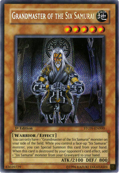 Grandmaster of the Six Samurai [STON-EN000] Secret Rare | Card Merchant Takapuna