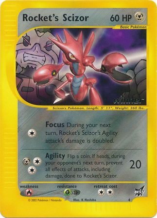 Rocket's Scizor (4) (Winner) [Best of Promos] | Card Merchant Takapuna