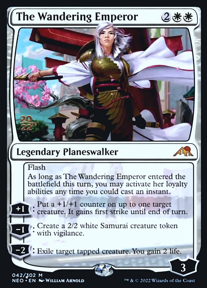 The Wandering Emperor [Kamigawa: Neon Dynasty Prerelease Promos] | Card Merchant Takapuna