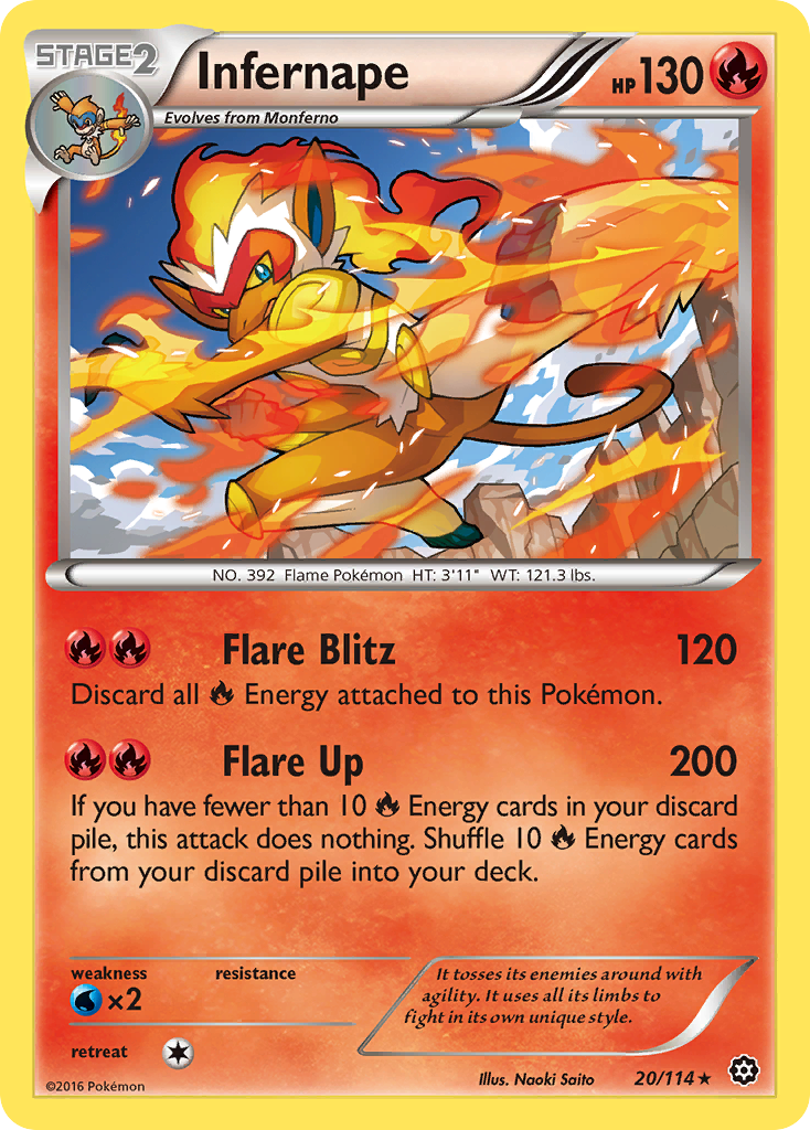 Infernape (20/114) [XY: Steam Siege] | Card Merchant Takapuna