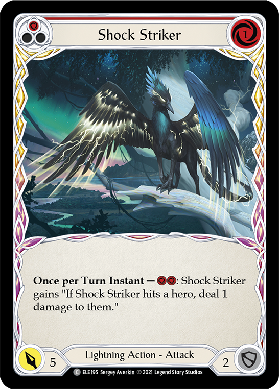 Shock Striker (Red) [ELE195] (Tales of Aria)  1st Edition Normal | Card Merchant Takapuna