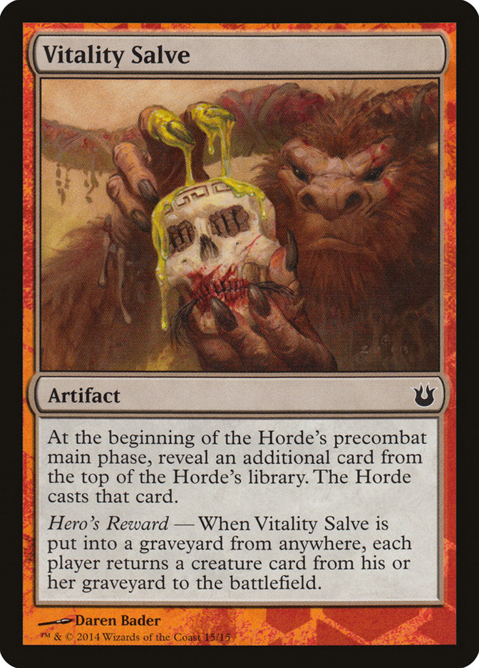 Vitality Salve [Born of the Gods Battle the Horde] | Card Merchant Takapuna