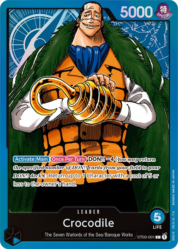 Crocodile (001) [Starter Deck: The Seven Warlords of The Sea] | Card Merchant Takapuna