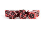Metal Enamel Dice: Red with Black Enamel | Card Merchant Takapuna
