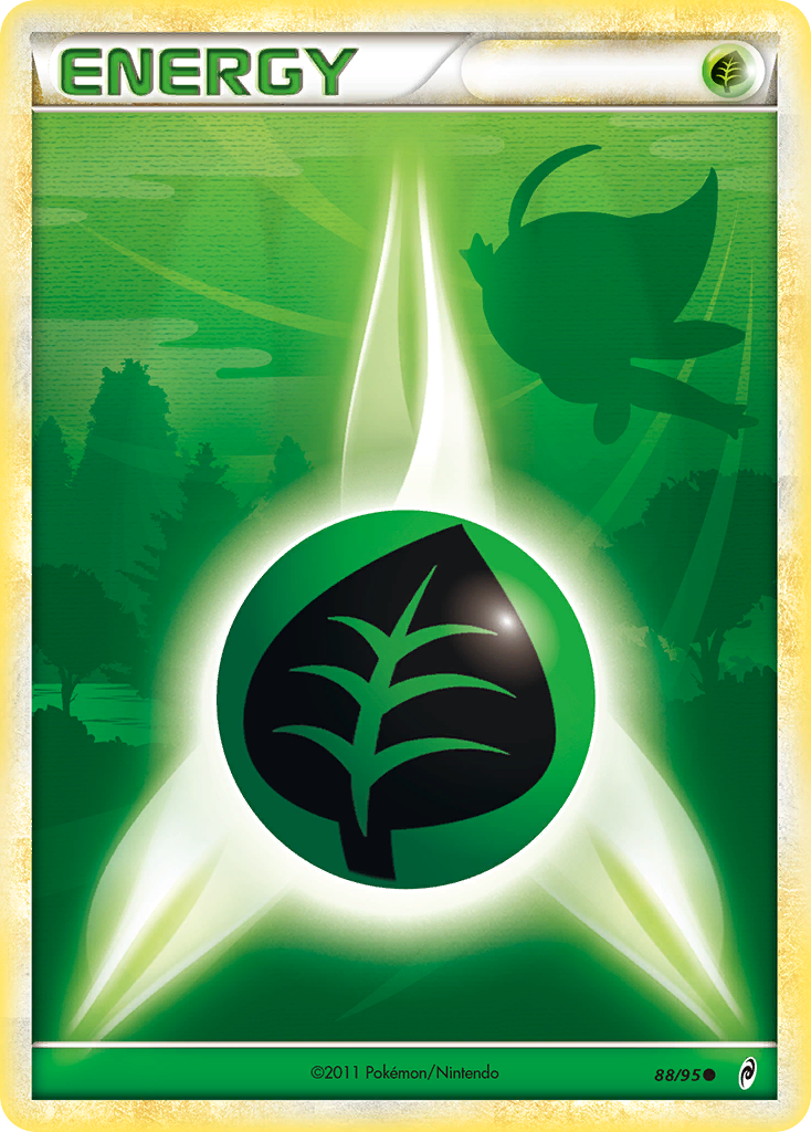 Grass Energy (88/95) [HeartGold & SoulSilver: Call of Legends] | Card Merchant Takapuna