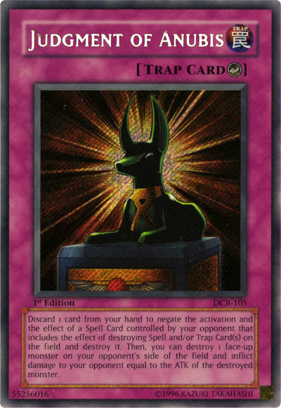 Judgment of Anubis [DCR-105] Secret Rare | Card Merchant Takapuna