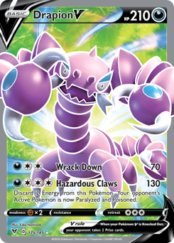 Drapion V (175/185) [Sword & Shield: Vivid Voltage] | Card Merchant Takapuna