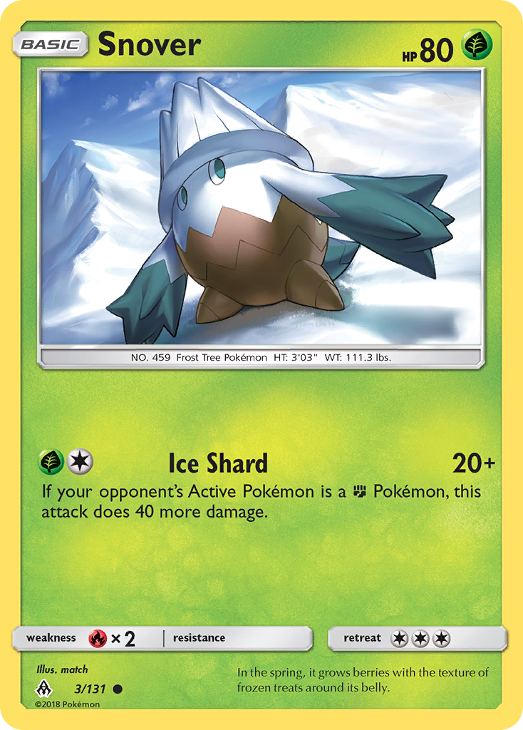 Snover (3/131) [Sun & Moon: Forbidden Light] | Card Merchant Takapuna