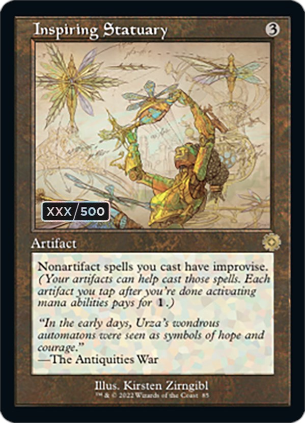 Inspiring Statuary (Retro Schematic) (Serialized) [The Brothers' War Retro Artifacts] | Card Merchant Takapuna