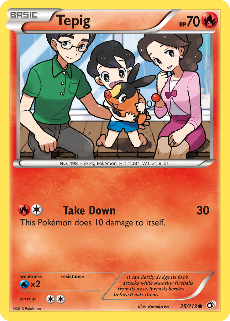 Tepig (25/113) [Black & White: Legendary Treasures] | Card Merchant Takapuna