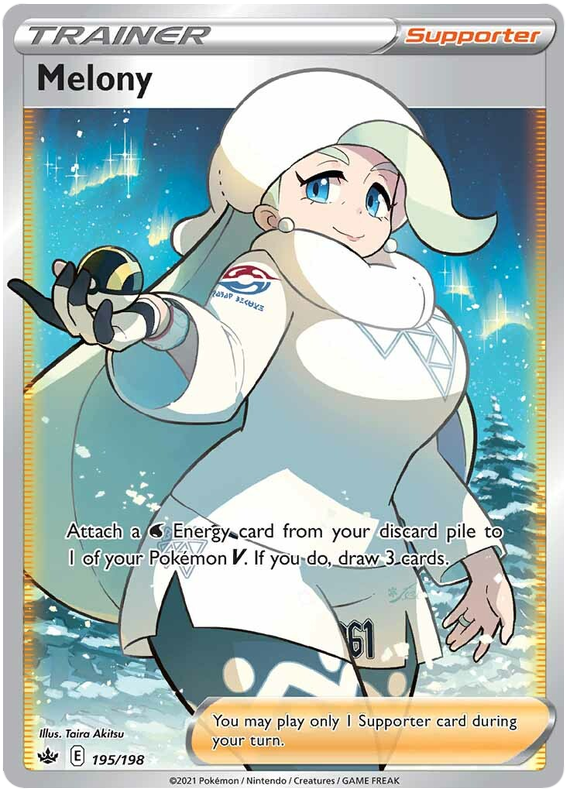Melony (195/198) [Sword & Shield: Chilling Reign] | Card Merchant Takapuna