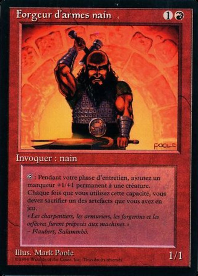 Dwarven Weaponsmith [Foreign Black Border] | Card Merchant Takapuna