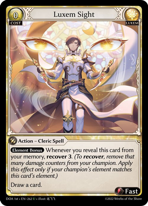 Luxem Sight (262) [Dawn of Ashes: 1st Edition] | Card Merchant Takapuna