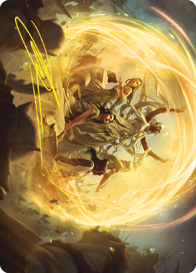 Heroic Intervention Art Card (Gold-Stamped Signature) [The Lord of the Rings: Tales of Middle-earth Art Series] | Card Merchant Takapuna