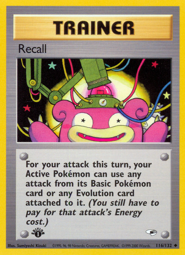Recall (116/132) [Gym Heroes 1st Edition] | Card Merchant Takapuna
