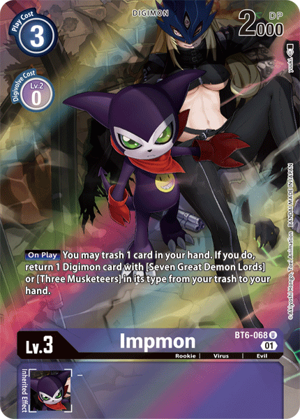 Impmon [BT6-068] (Alternate Art) [Double Diamond] | Card Merchant Takapuna
