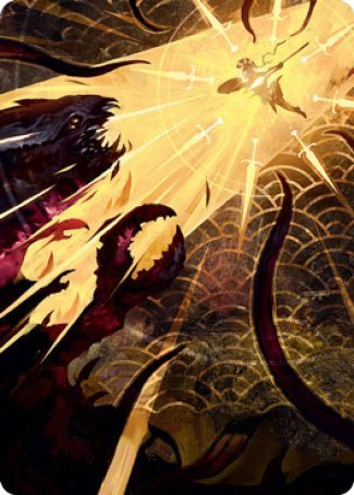 Defiant Strike Art Card [Strixhaven: School of Mages Art Series] | Card Merchant Takapuna