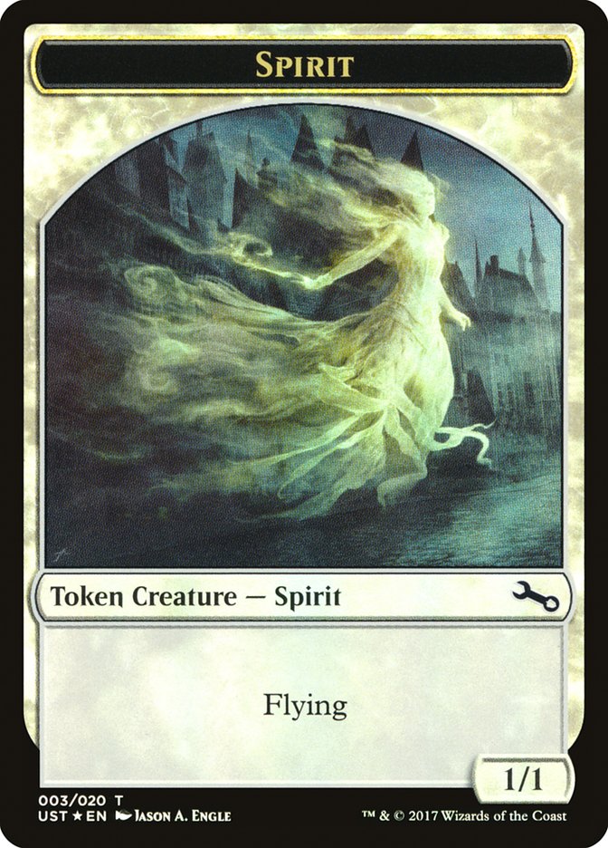Spirit (003) // Spirit Double-Sided Token [Unstable Tokens] | Card Merchant Takapuna