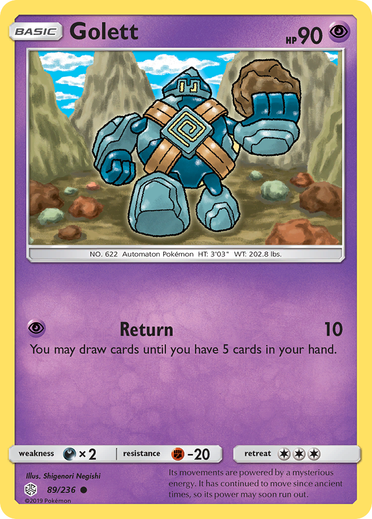 Golett (89/236) [Sun & Moon: Cosmic Eclipse] | Card Merchant Takapuna