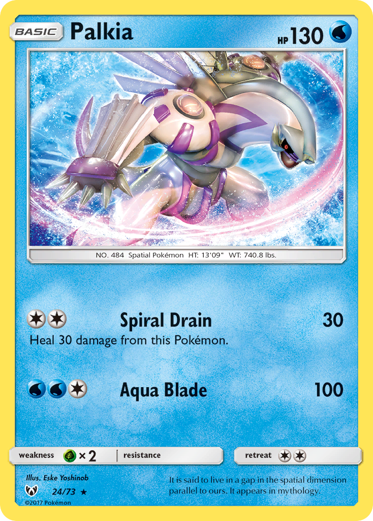Palkia (24/73) [Sun & Moon: Shining Legends] | Card Merchant Takapuna