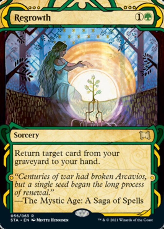 Regrowth (Foil Etched) [Strixhaven: School of Mages Mystical Archive] | Card Merchant Takapuna