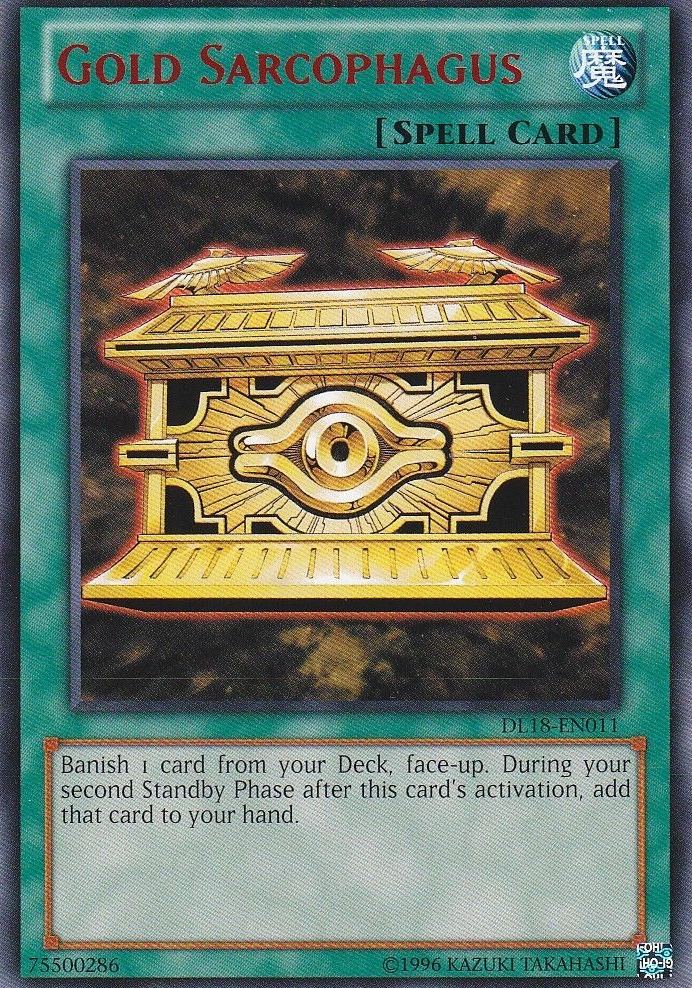 Gold Sarcophagus (Red) [DL18-EN011] Rare | Card Merchant Takapuna