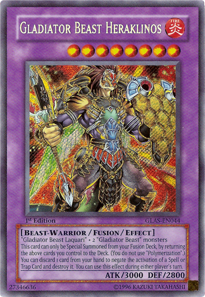 Gladiator Beast Heraklinos [GLAS-EN044] Secret Rare | Card Merchant Takapuna