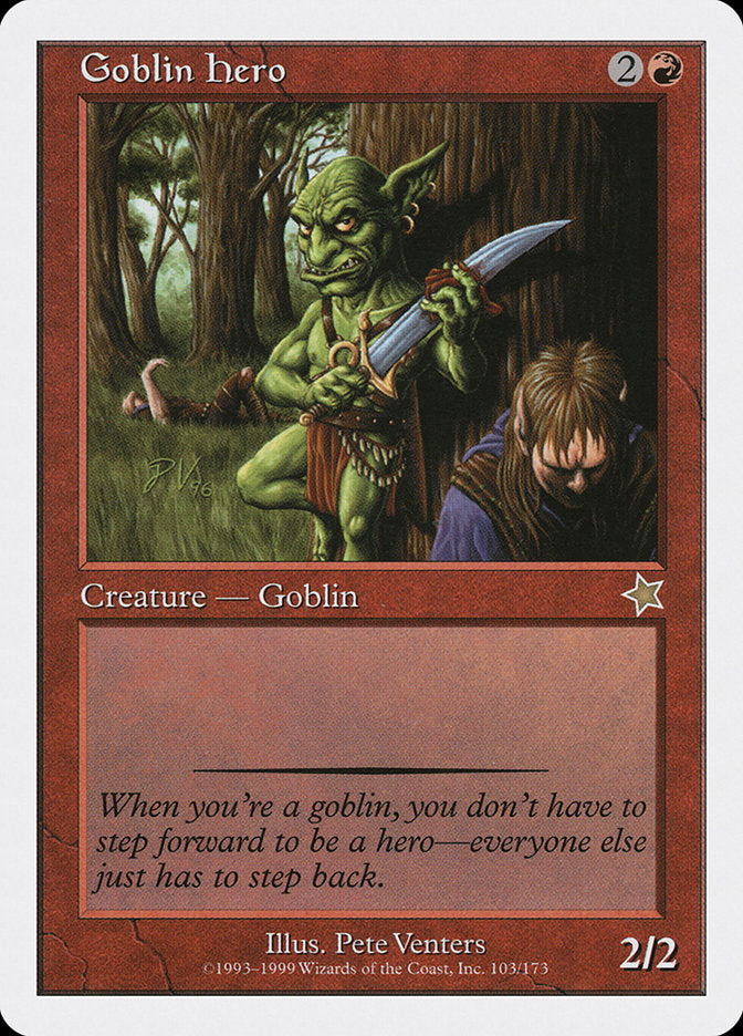 Goblin Hero [Starter 1999] | Card Merchant Takapuna