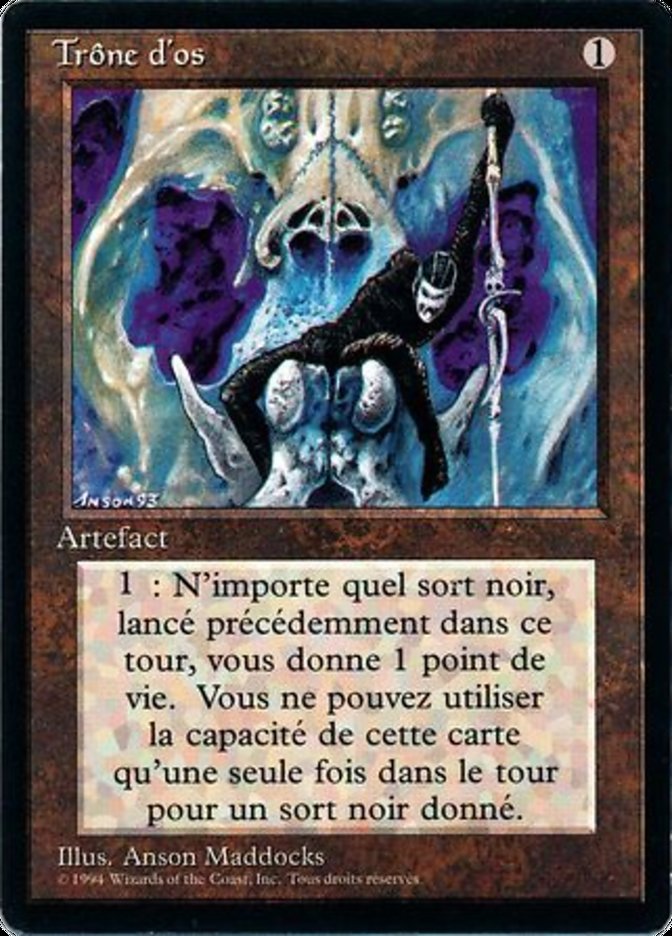 Throne of Bone [Foreign Black Border] | Card Merchant Takapuna