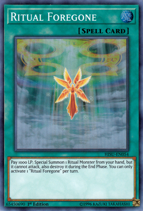 Ritual Foregone [HISU-EN054] Super Rare | Card Merchant Takapuna