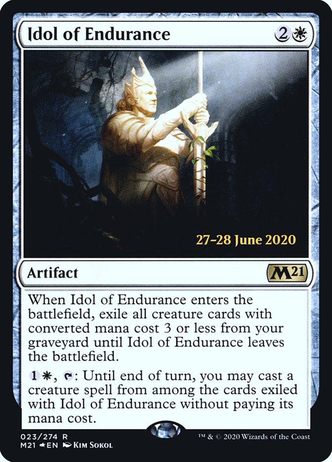 Idol of Endurance [Core Set 2021 Prerelease Promos] | Card Merchant Takapuna