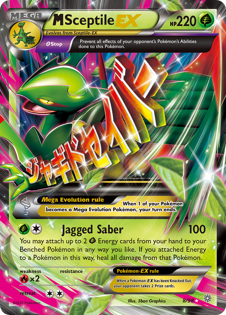 M Sceptile EX (8/98) [XY: Ancient Origins] | Card Merchant Takapuna