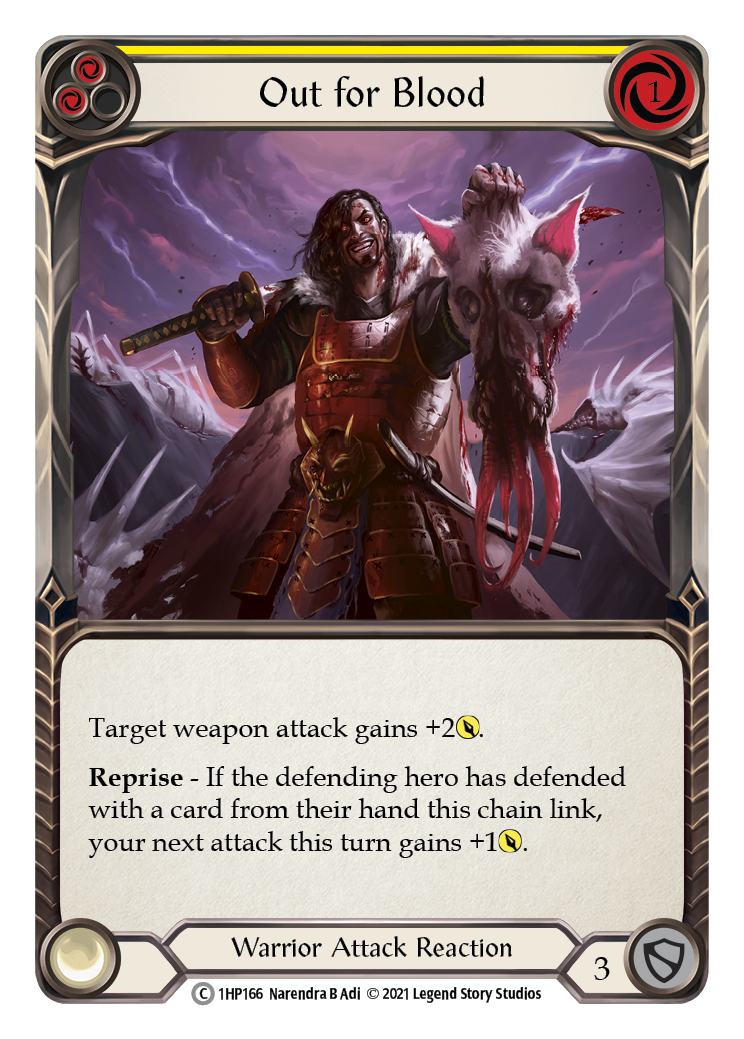 Out for Blood (Yellow) [1HP166] (History Pack 1) | Card Merchant Takapuna