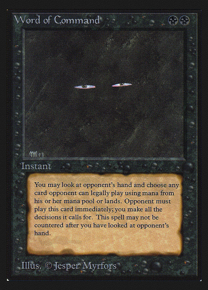 Word of Command [International Collectors' Edition] | Card Merchant Takapuna