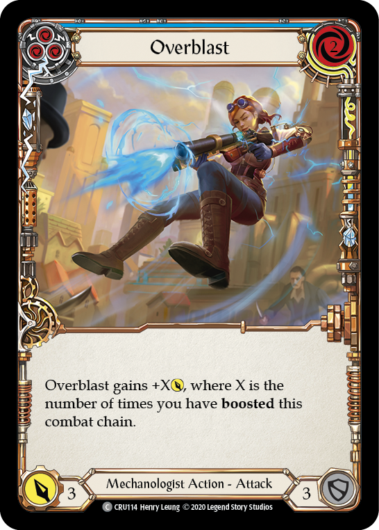 Overblast (Blue) [CRU114] (Crucible of War)  1st Edition Normal | Card Merchant Takapuna