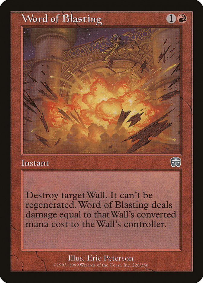 Word of Blasting [Mercadian Masques] | Card Merchant Takapuna