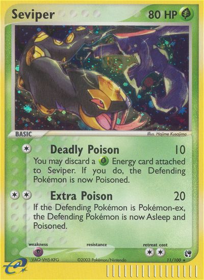 Seviper (11/100) [EX: Sandstorm] | Card Merchant Takapuna