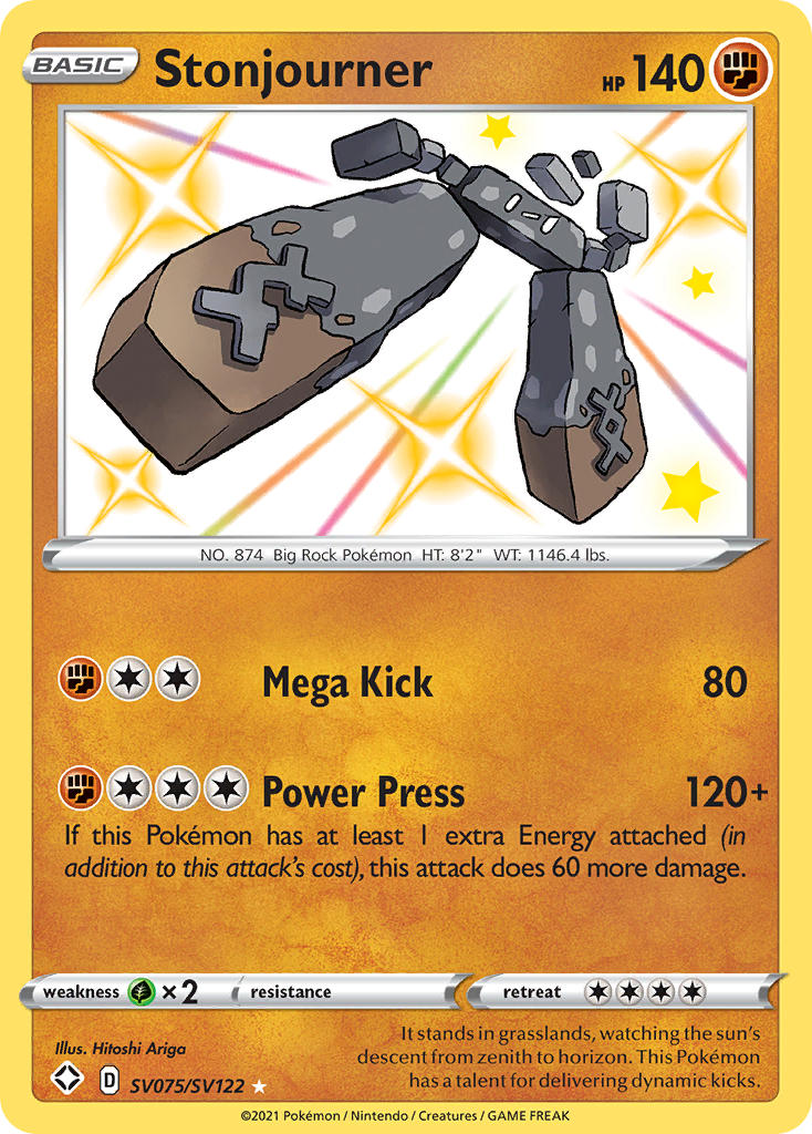Stonjourner (SV075/SV122) [Sword & Shield: Shining Fates] | Card Merchant Takapuna