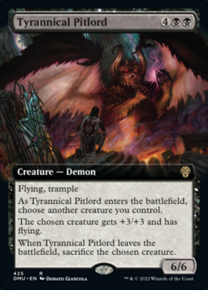 Tyrannical Pitlord (Extended Art) [Dominaria United] | Card Merchant Takapuna