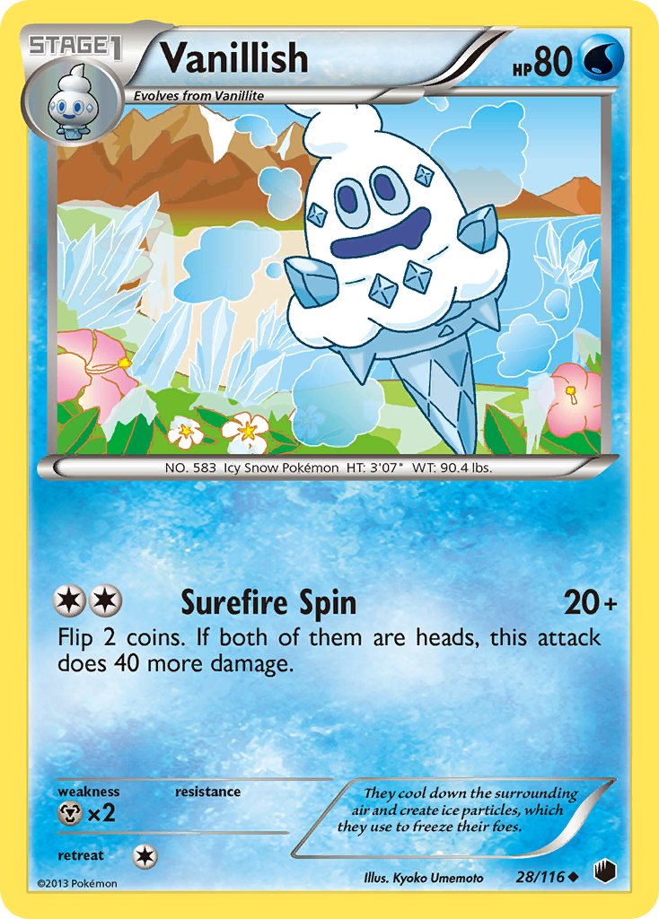 Vanillish (28/116) [Black & White: Plasma Freeze] | Card Merchant Takapuna