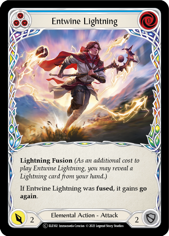 Entwine Lightning (Blue) [U-ELE102] (Tales of Aria Unlimited)  Unlimited Normal | Card Merchant Takapuna