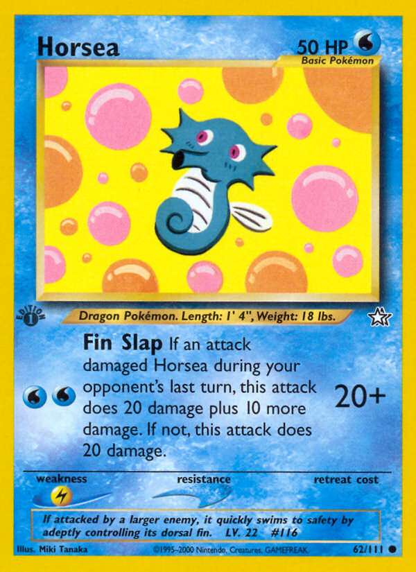 Horsea (62/111) [Neo Genesis 1st Edition] | Card Merchant Takapuna