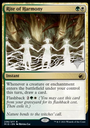 Rite of Harmony (Promo Pack) [Innistrad: Midnight Hunt Promos] | Card Merchant Takapuna