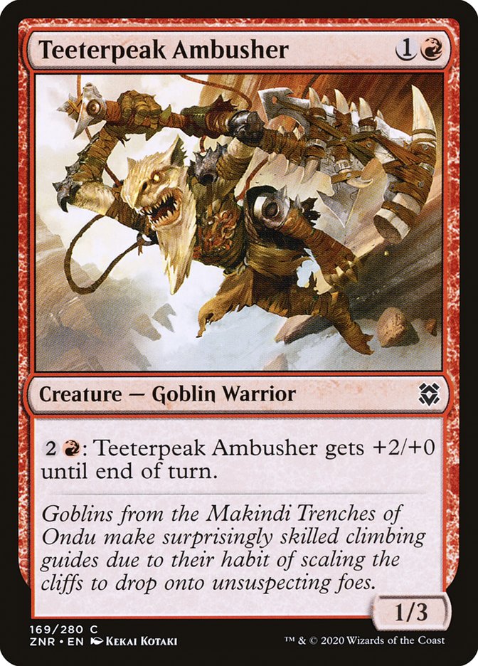 Teeterpeak Ambusher [Zendikar Rising] | Card Merchant Takapuna