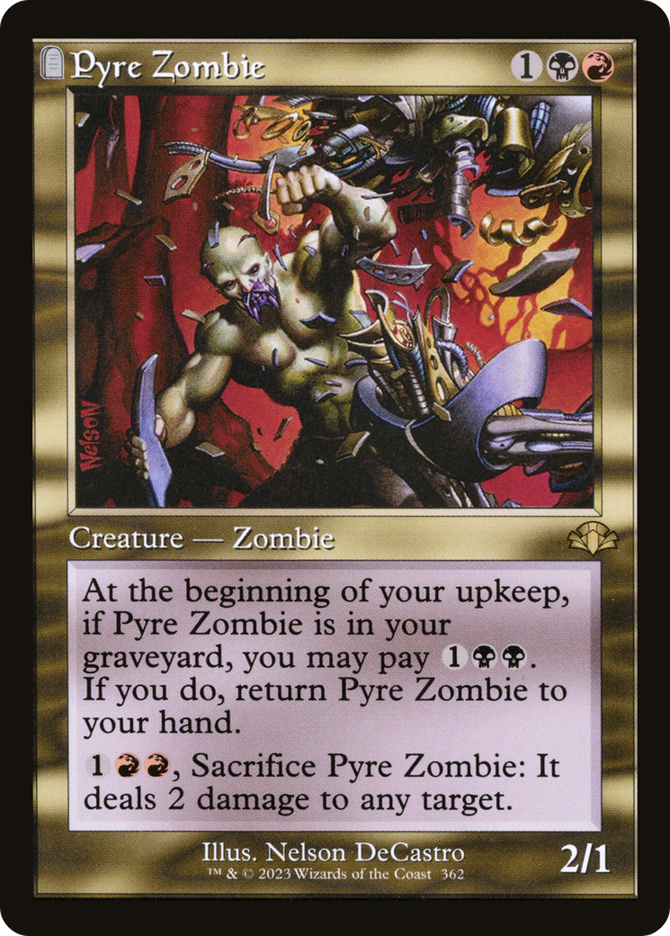 Pyre Zombie (Retro) [Dominaria Remastered] | Card Merchant Takapuna