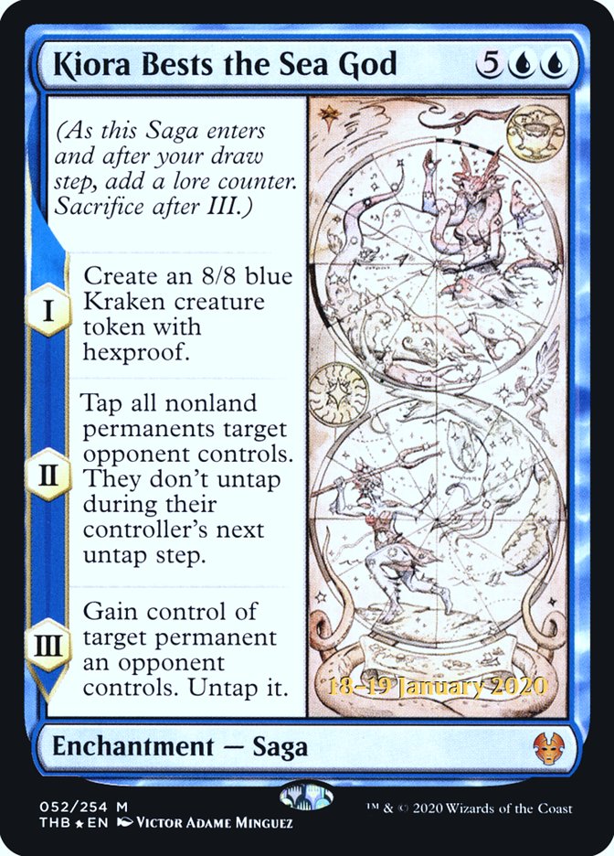Kiora Bests the Sea God [Theros Beyond Death Prerelease Promos] | Card Merchant Takapuna