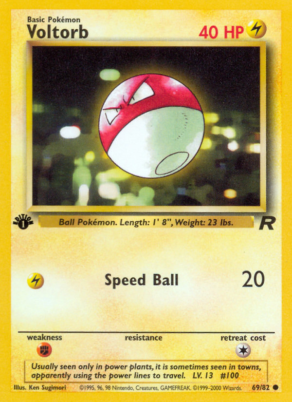 Voltorb (69/82) [Team Rocket 1st Edition] | Card Merchant Takapuna