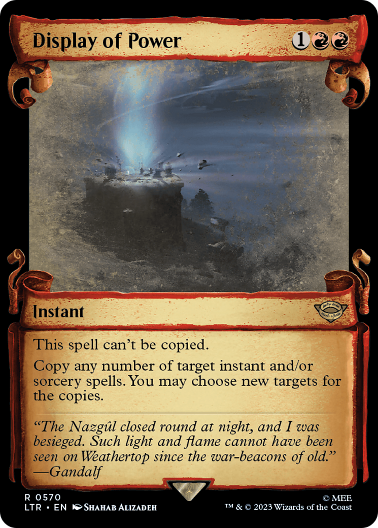 Display of Power [The Lord of the Rings: Tales of Middle-Earth Showcase Scrolls] | Card Merchant Takapuna
