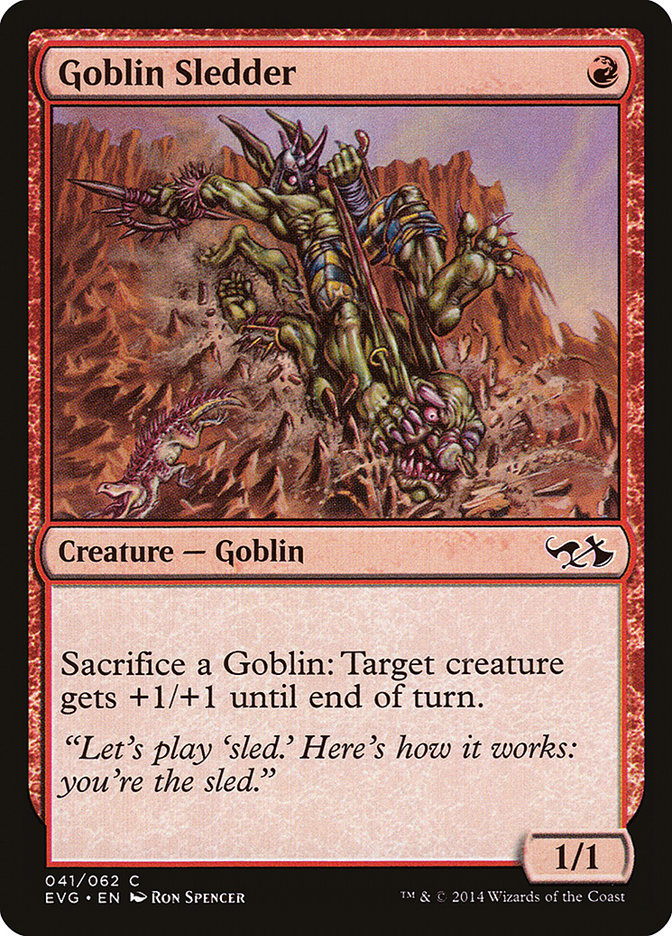 Goblin Sledder (Elves vs. Goblins) [Duel Decks Anthology] | Card Merchant Takapuna