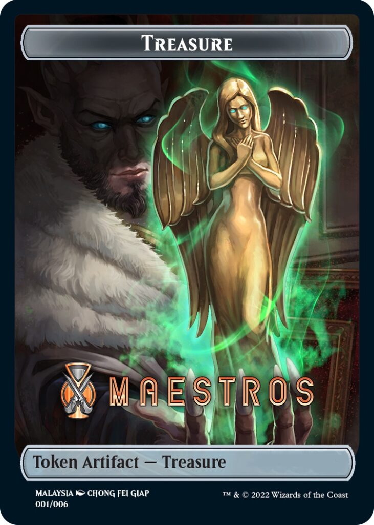 Treasure Token (Maestros) (Southeast Asia Artists) [Streets of New Capenna Tokens] | Card Merchant Takapuna